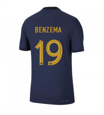 Francja Karim Benzema #19 Koszulka Podstawowych MŚ 2022 Krótki Rękaw